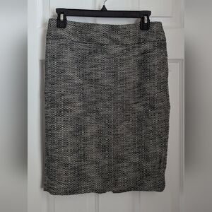 LOFT Gray Pencil Skirt Knee-Length Work